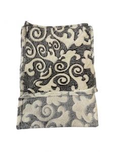 Плед микрофайбер, 180х200, "Вензель", набивной, пл. 150г/м2