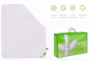 Одеяло "Бамбук" 200х220 чехол сатин жаккард. отб. "GoldTex"