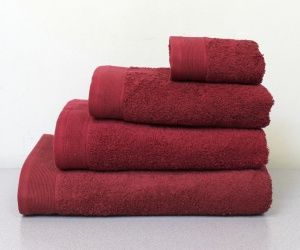 Полотенце махровое 70х140 рубин, "GUTEN MORGEN"