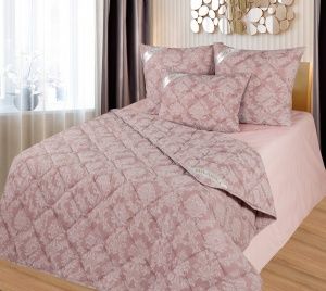 Одеяло Премиум Лайт "Льняное волокно", 200х220 см., чехол поплин жаккард  "Миланика"