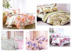 Постельное белье поплин наб 3-D Дуэт(70х70-2 шт)"Атра"