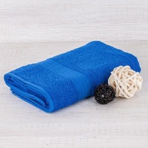 Полотенце махровое  50х90, цв. синий, 430 гр.Туркмения Б