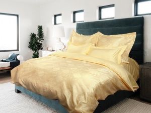 Постельное белье сатин жаккард однотонный 2,0 сп., Санлайт "ГолдТекс"