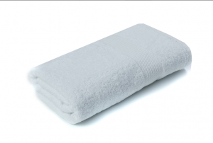 Полотенце махровое 100х150 белый 400 гр. Узбекистан